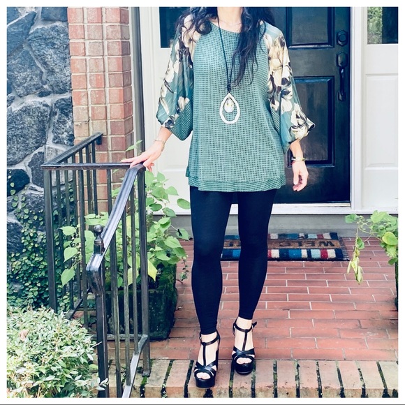 Solid waffle knit mix and matched boxy chic top - Picture 10 of 13